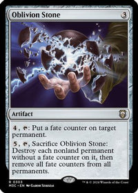 Oblivion Stone (Ripple Foil) -  Foil (M3C-303) - Modern Horizons 3 Commander