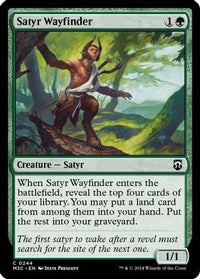 Satyr Wayfinder (Ripple Foil) -  Foil (M3C-244) - Modern Horizons 3 Commander