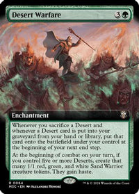 Desert Warfare (Extended Art) (Ripple Foil) -  Foil (M3C-064) - Modern Horizons 3 Commander