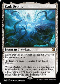 Dark Depths (Ripple Foil) -  Foil (M3C-334) - Modern Horizons 3 Commander