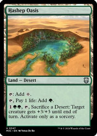 Hashep Oasis (Ripple Foil) -  Foil (M3C-347) - Modern Horizons 3 Commander