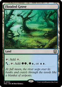 Flooded Grove (Ripple Foil) -  Foil (M3C-342) - Modern Horizons 3 Commander