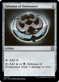 Talisman of Dominance (Ripple Foil) -  Foil (M3C-310) - Modern Horizons 3 Commander