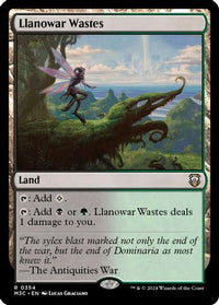Llanowar Wastes (Ripple Foil) -  Foil (M3C-354) - Modern Horizons 3 Commander
