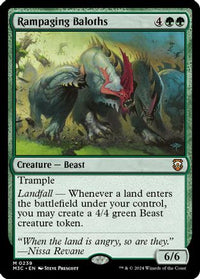 Rampaging Baloths (Ripple Foil) [Modern Horizons 3 Commander]