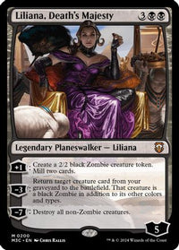 Liliana, Death's Majesty (Ripple Foil) -  Foil (M3C-200) - Modern Horizons 3 Commander