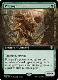 Polygoyf (Extended Art) (Ripple Foil) -  Foil (M3C-065) - Modern Horizons 3 Commander