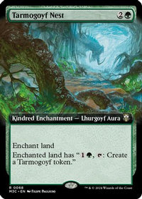 Tarmogoyf Nest (Extended Art) (Ripple Foil) -  Foil (M3C-068) - Modern Horizons 3 Commander