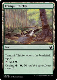 Tranquil Thicket (Ripple Foil) -  Foil (M3C-398) - Modern Horizons 3 Commander