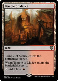 Temple of Malice (Ripple Foil) -  Foil (M3C-389) - Modern Horizons 3 Commander