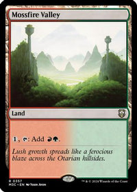 Mossfire Valley (Ripple Foil) -  Foil (M3C-357) - Modern Horizons 3 Commander