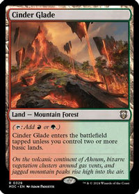 Cinder Glade (Ripple Foil) -  Foil (M3C-329) - Modern Horizons 3 Commander