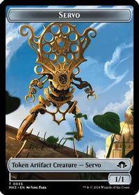 Servo // Phyrexian Wurm (0018) Double-Sided Token (MH3-33 // 18) - Modern Horizons 3 Foil