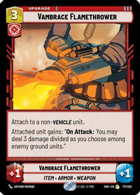 Vambrace Flamethrower (177/262) - Shadows of the Galaxy Foil
