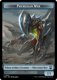 Phyrexian Myr (Ripple Foil)  // Servo Double-Sided Token -  Foil (M3C-7 // 33) - Modern Horizons 3 Commander