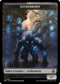 Aetherborn (Ripple Foil) // Thopter Double-Sided Token -  Foil (M3C-9 // 26) - Modern Horizons 3 Commander