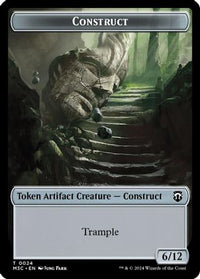 Construct (Ripple Foil) // Myr Double-Sided Token -  Foil (M3C-24 // 25) - Modern Horizons 3 Commander