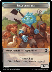 Shapeshifter (0004) (Ripple Foil) // Copy Double-Sided Token -  Foil (M3C-4 // 1) - Modern Horizons 3 Commander