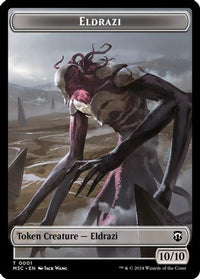 Eldrazi (Ripple Foil) // Spirit Double-Sided Token -  Foil (M3C-1 // 5) - Modern Horizons 3 Commander