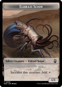 Eldrazi Scion (Ripple Foil) // Eldrazi Spawn Double-Sided Token -  Foil (M3C-3 // 2) - Modern Horizons 3 Commander