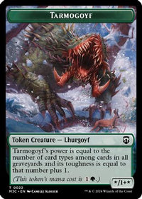 Tarmogoyf (Ripple Foil) // Goblin Double-Sided Token -  Foil (M3C-22 // 13) - Modern Horizons 3 Commander