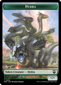 Hydra (Ripple Foil) // Boar Double-Sided Token -  Foil (M3C-20 // 17) - Modern Horizons 3 Commander