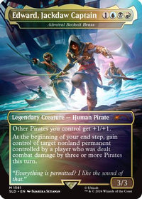 Edward, Jackdaw Captain - Admiral Beckett Brass (Rainbow Foil) [Secret Lair Drop Series]
