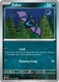 Zubat 027  SV Shrouded Fable - Common