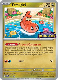 Tatsugiri (Prerelease) [Staff] 118  - Holofoil SV Scarlet & Violet Promo Cards - Promo