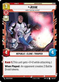 Jesse - Hard-Fighting Patriot (145/257) - Twilight of the Republic Foil