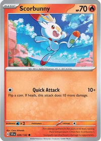 Scorbunny 026  SV07 Stellar Crown - Common