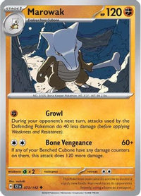 Marowak 073  SV07 Stellar Crown - Uncommon