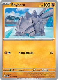 Rhyhorn 074  SV07 Stellar Crown - Common