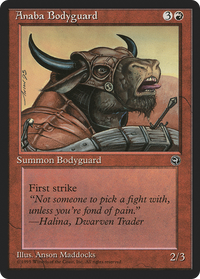 Anaba Bodyguard (Eron Flavor Text) [Homelands]