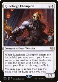 Runeforge Champion (Promo Pack) [Kaldheim Promos]