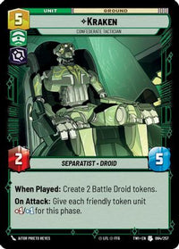 Kraken - Confederate Tactician (084/257) - Twilight of the Republic
