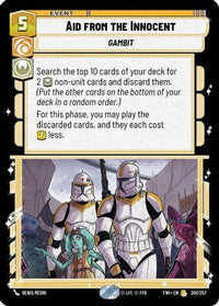 Aid from the Innocent (201/257) - Twilight of the Republic Foil