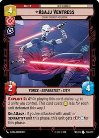 Asajj Ventress - Count Dooku's Assassin (134/257) - Twilight of the Republic