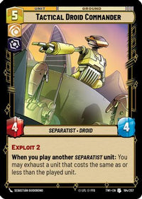Tactical Droid Commander (184/257) - Twilight of the Republic Foil
