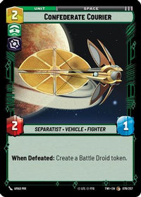 Confederate Courier (079/257) - Twilight of the Republic Foil