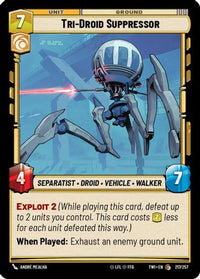 Tri-Droid Suppressor (217/257) - Twilight of the Republic Foil
