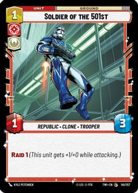 Soldier of the 501st (141/257) - Twilight of the Republic Foil