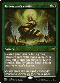Green Sun's Zenith (Foil Etched) -  Foil (2X2-461) - Double Masters 2022