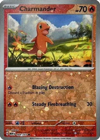Charmander (Reverse Cosmos Holo)  004/165  - Holofoil Miscellaneous Cards & Products - Promo