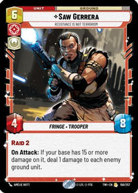 Saw Gerrera - Resistance is Not Terrorism (150/257) - Twilight of the Republic