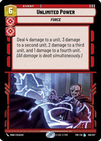 Unlimited Power (156/257) - Twilight of the Republic Foil