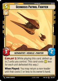 Geonosis Patrol Fighter (215/257) - Twilight of the Republic Foil
