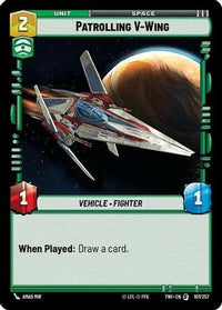Patrolling V-Wing (107/257) - Twilight of the Republic