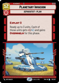 Planetary Invasion (178/257) - Twilight of the Republic Foil