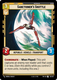 Sanctioner's Shuttle (213/257) - Twilight of the Republic